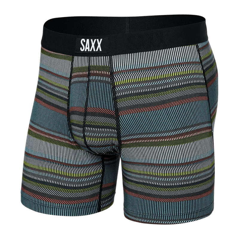 Load image into Gallery viewer, Hyperactive Stripe- Multi / MED Saxx Vibe Boxer Briefs - Men&#39;s Saxx
