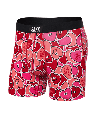 Whole Lotta Love-Red / SM Saxx Vibe Super Soft Boxer Briefs - Men's Saxx Vibe Super Soft Boxer Briefs - Men's Saxx