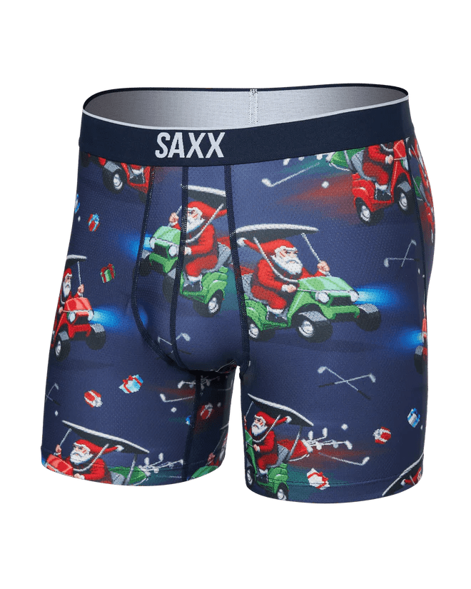 Load image into Gallery viewer, Open Sleigh-Navy / SM Saxx Volt Boxer Briefs - Men&#39;s Saxx Volt Boxer Briefs - Men&#39;s Saxx
