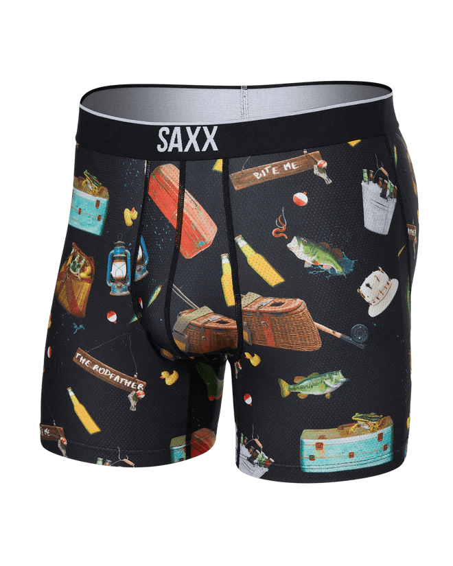 Load image into Gallery viewer, Catch Phrases-Black / MED Saxx Volt Boxer Briefs - Men&#39;s Saxx Volt Boxer Briefs - Men&#39;s Saxx
