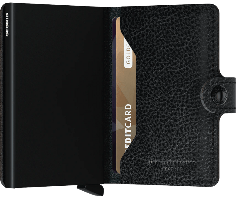 Load image into Gallery viewer, Secrid Vegetable Tanned Miniwallet in Black Secrid
