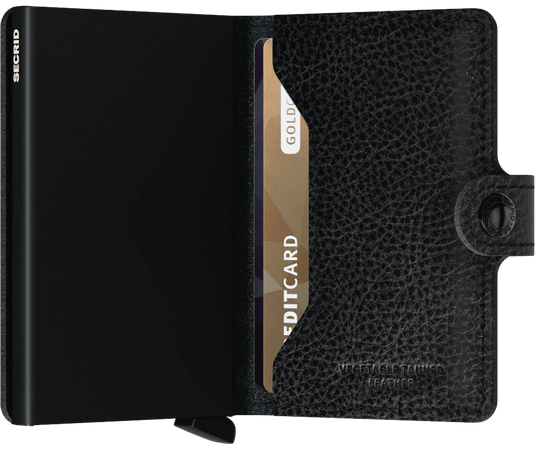 Secrid Vegetable Tanned Miniwallet in Black Secrid