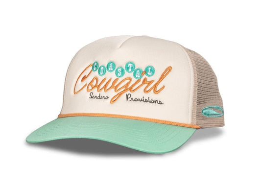 Cream / Teal Sendero Coastal Cowgirl Hat in Cream Teal Sendero Coastal Cowgirl Hat in Cream Teal Sendero