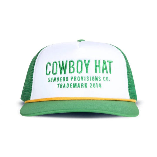 White/Green Sendero Cowboy Hat Sendero