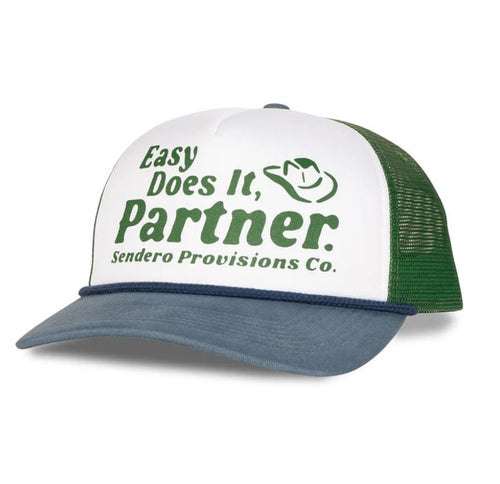 White / Green Sendero Easy Does It Hat in White / Green Sendero Easy Does It Hat in White / Green Sendero
