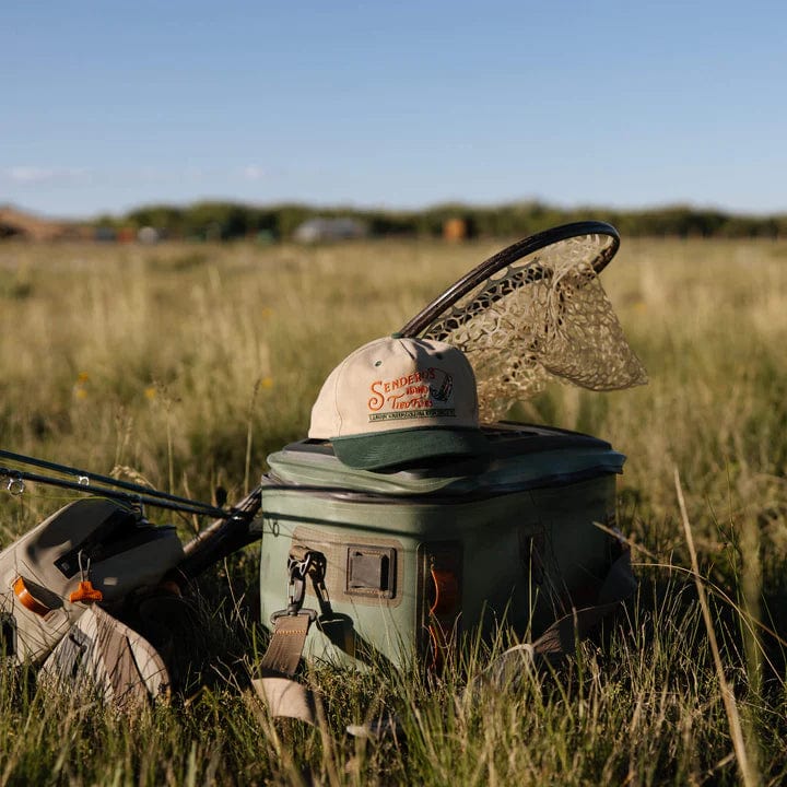 Load image into Gallery viewer, Khaki / Green Sendero Hand Tied Flies Hat Sendero
