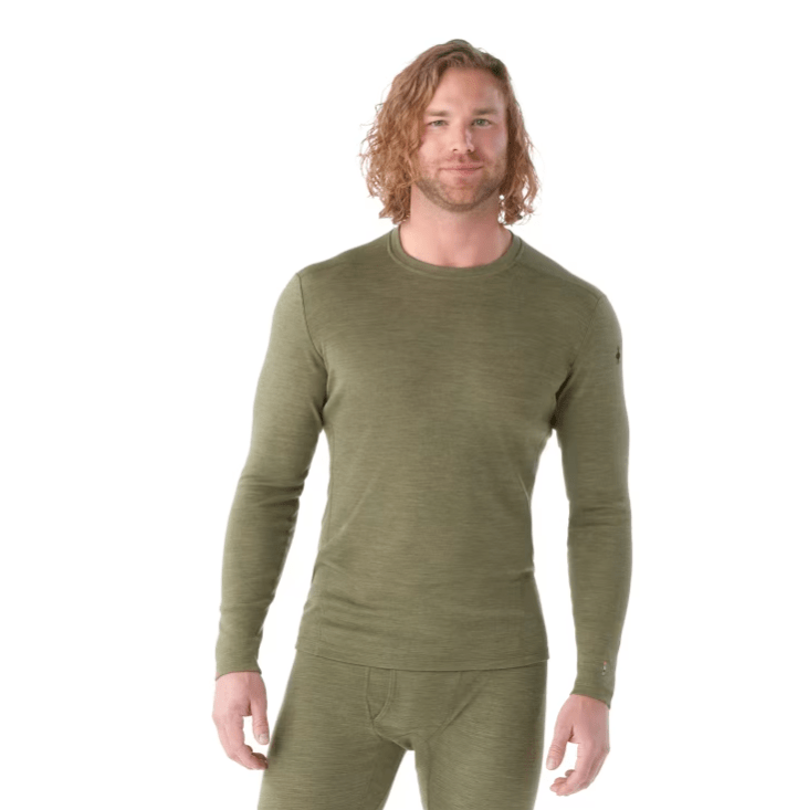 Load image into Gallery viewer, Winter Moss Heather / SM Smartwool Classic Thermal Merino Base Layer Crew - Men&#39;s Smartwool Corp
