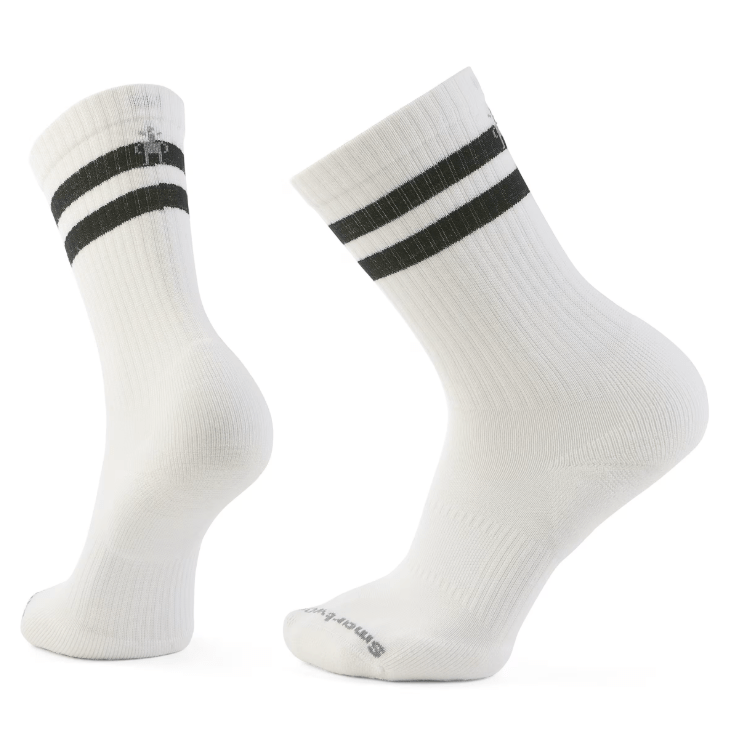 Load image into Gallery viewer, White / MED Smartwool Everyday Athletic Striped Crew Socks - Men&#39;s Smartwool Everyday Athletic Striped Crew Socks - Men&#39;s Smartwool Corp
