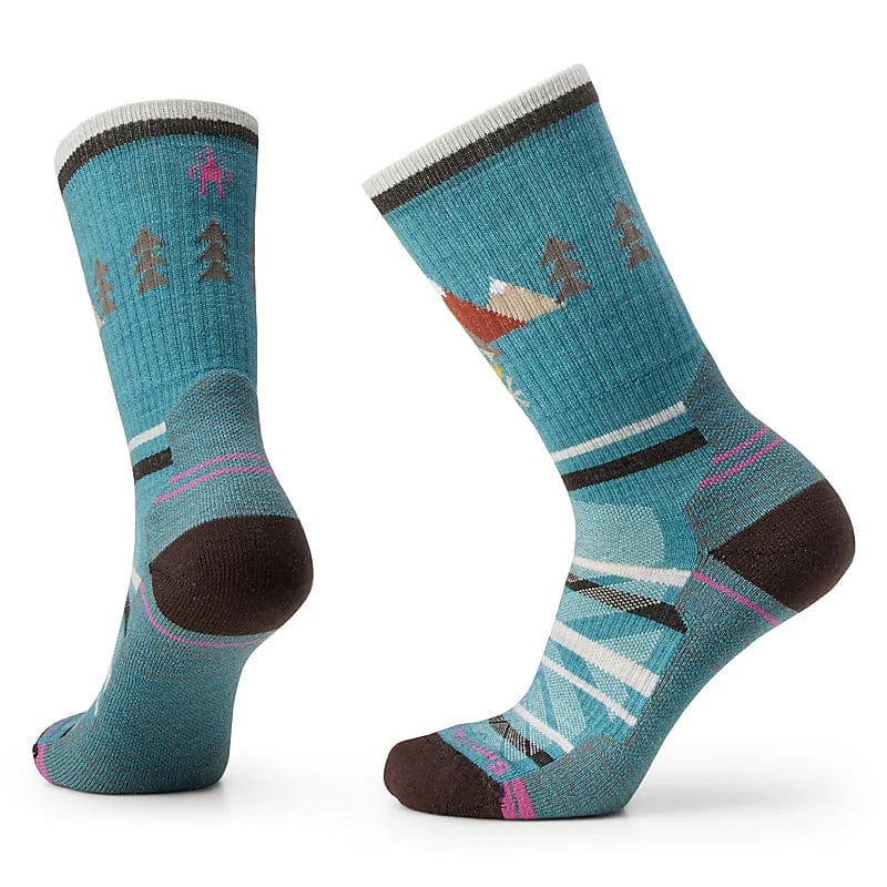 Load image into Gallery viewer, Cascade Green / MED Smartwool Hike Light Cushion Under The Stars Crew Socks - Women&#39;s Smartwool Corp
