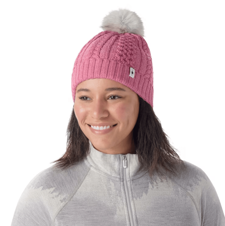 Load image into Gallery viewer, Garden Pink Heather Smartwool Lodge Girl Beanie - Women&#39;s Smartwool Corp
