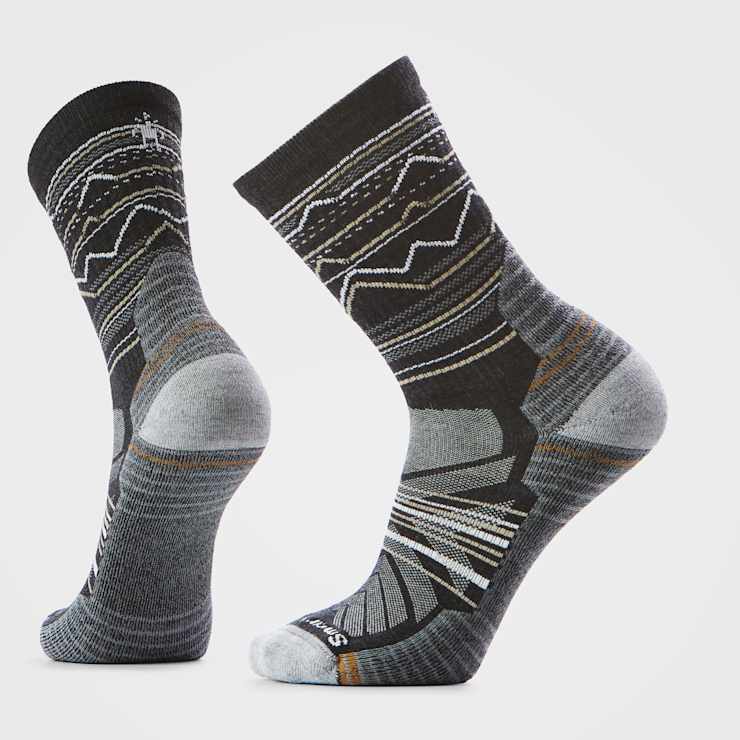 Load image into Gallery viewer, Charcoal / Light Grey / MED Smartwool Men&#39;s Hike Mountain Range Crew in Charcoal / Light Grey Smartwool Men&#39;s Hike Mountain Range Crew in Charcoal / Light Grey Smartwool Corp
