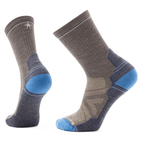 Taupe-Laguna Blue / MED Smartwool Performance Hike Light Cushion Crew - Men's Smartwool Corp