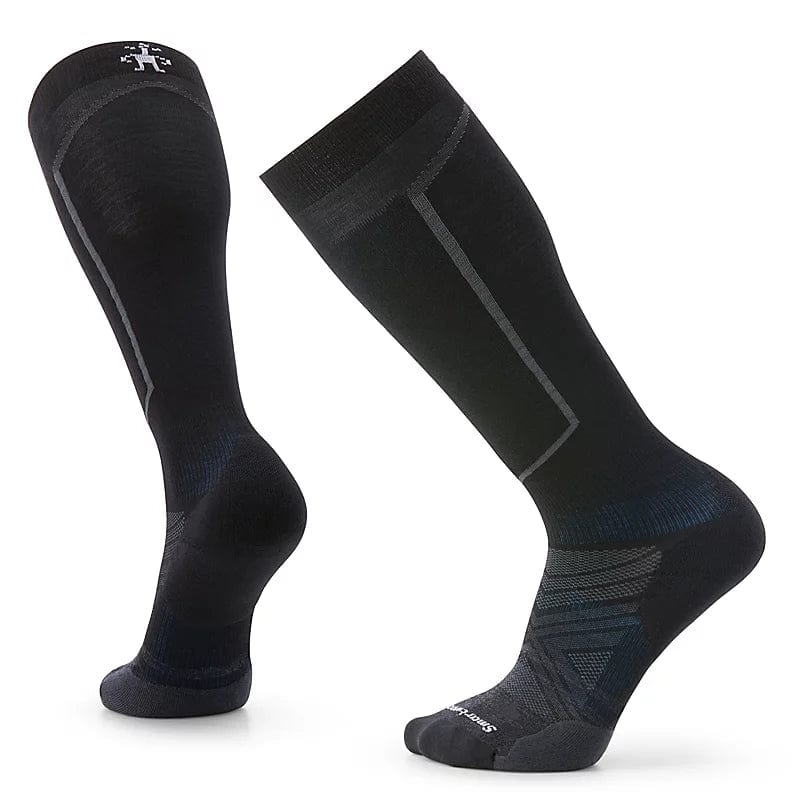 Load image into Gallery viewer, Black / SM Smartwool Ski Targeted Cushion Over the Calf Socks - Men&#39;s Smartwool Corp
