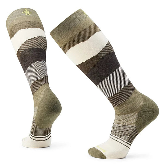 Winter Moss-Natural / MED Smartwool Ski Targeted Cushion Pattern Over The Calf Socks - Men's Smartwool Corp