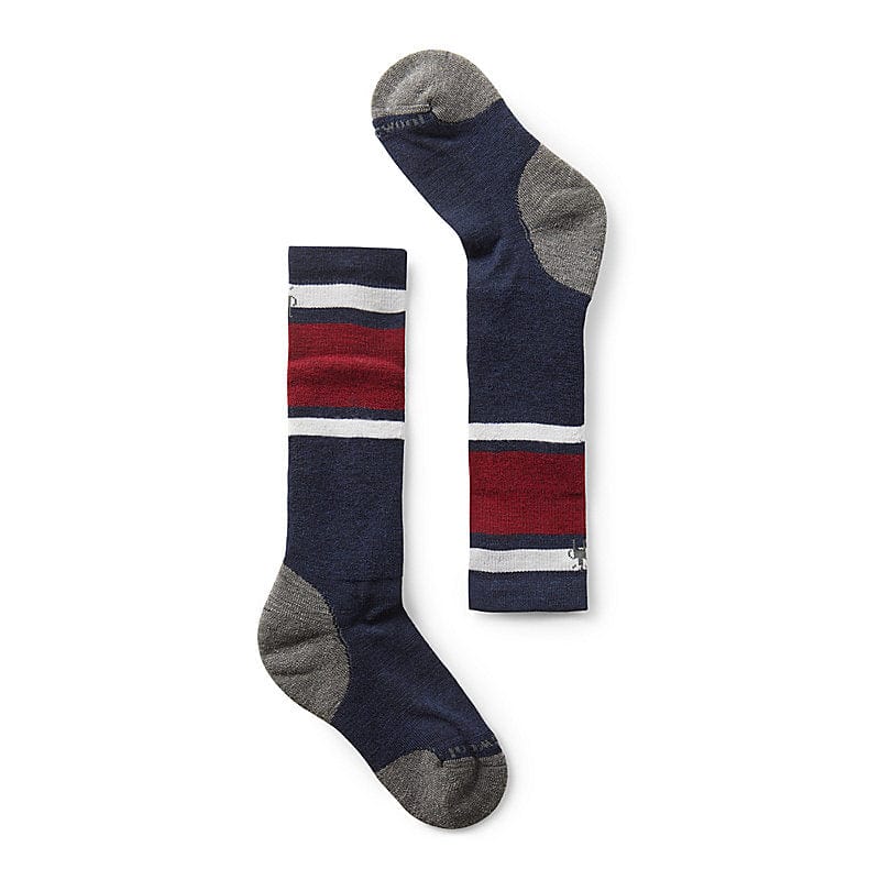 Load image into Gallery viewer, Deep Navy / SM Smartwool Wintersport Full Cushion Stripe Over The Calf Socks - Kids&#39; Smartwool Corp
