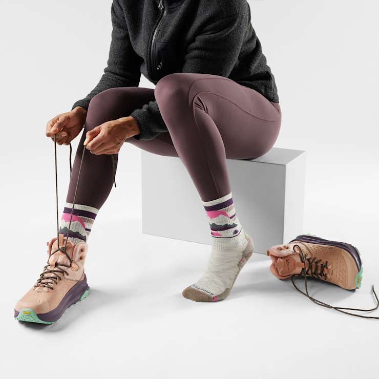 Load image into Gallery viewer, Ash / MED Smartwool Women&#39;s Hike Mountain Moon Crew in Ash Smartwool Women&#39;s Hike Mountain Moon Crew in Ash Smartwool Corp
