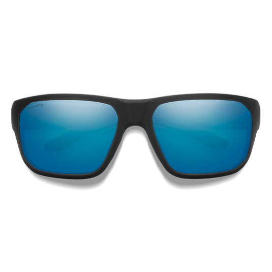 Smith Arvo Sunglasses in Matte Black + ChromaPop Glass Polarized Blue Mirror Smith Arvo Sunglasses in Matte Black + ChromaPop Glass Polarized Blue Mirror Smith Sport Optics