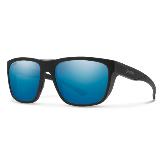 Smith Barra Matte Black | ChromaPop Glass Polarized Blue Mirror Smith Barra Matte Black | ChromaPop Glass Polarized Blue Mirror Smith Sport Optics