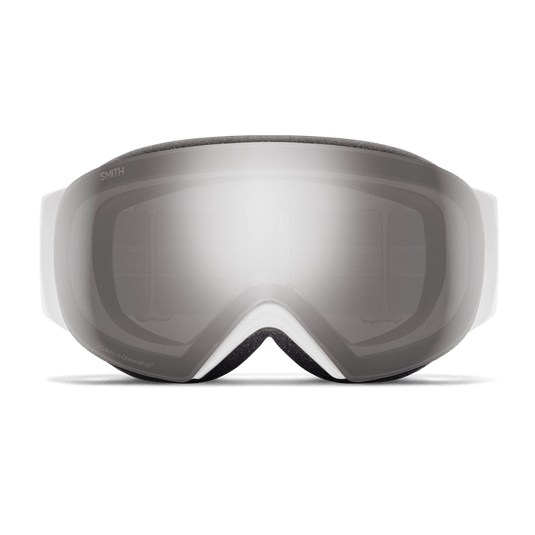 White Chunky Knit + ChromaPop™ Sun Platinum Mirror Lens / Women's Medium Fit Smith I/O Mag S Goggles - Women's Smith I/O Mag S Goggles - Women's Smith Sport Optics