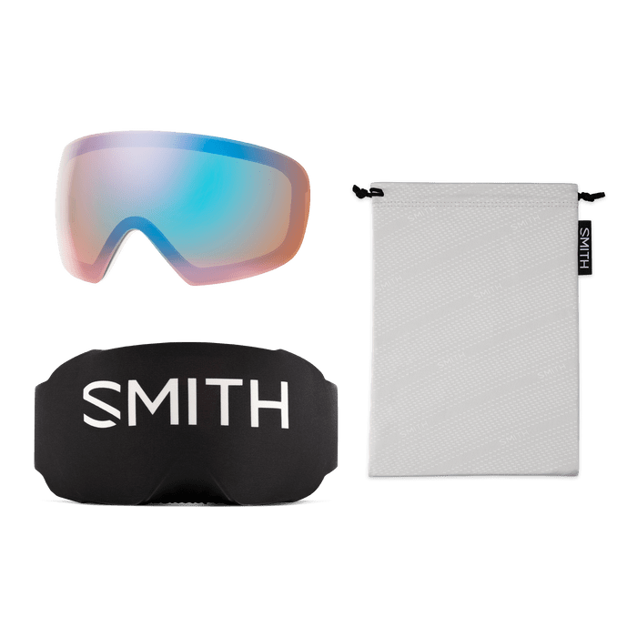 Load image into Gallery viewer, White Chunky Knit + ChromaPop™ Sun Platinum Mirror Lens / Women&#39;s Medium Fit Smith I/O Mag S Goggles - Women&#39;s Smith I/O Mag S Goggles - Women&#39;s Smith Sport Optics
