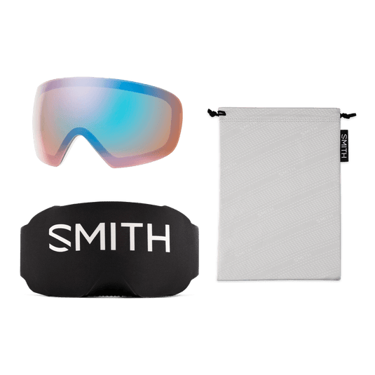 White Chunky Knit + ChromaPop™ Sun Platinum Mirror Lens / Women's Medium Fit Smith I/O Mag S Goggles - Women's Smith I/O Mag S Goggles - Women's Smith Sport Optics