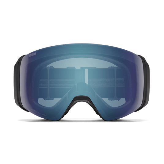 Black + ChromaPop™ Everyday Blue Mirror / Medium fit Smith Optics 4D Mag Goggles Smith Sport Optics