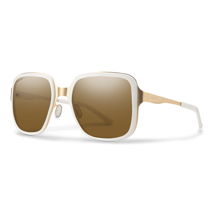 Load image into Gallery viewer, Smith Optics Aveline White Gold + Polarized Brown Lens Sunglasses SMITH SPORT OPTICS
