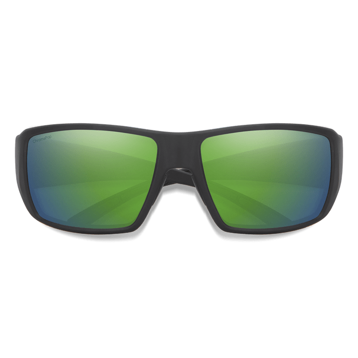 Load image into Gallery viewer, Smith Optics Guide&#39;s Choice Sunglasses in Matte Black w/ChromaPop Glass Polarized Green Mirror Lens SMITH SPORT OPTICS
