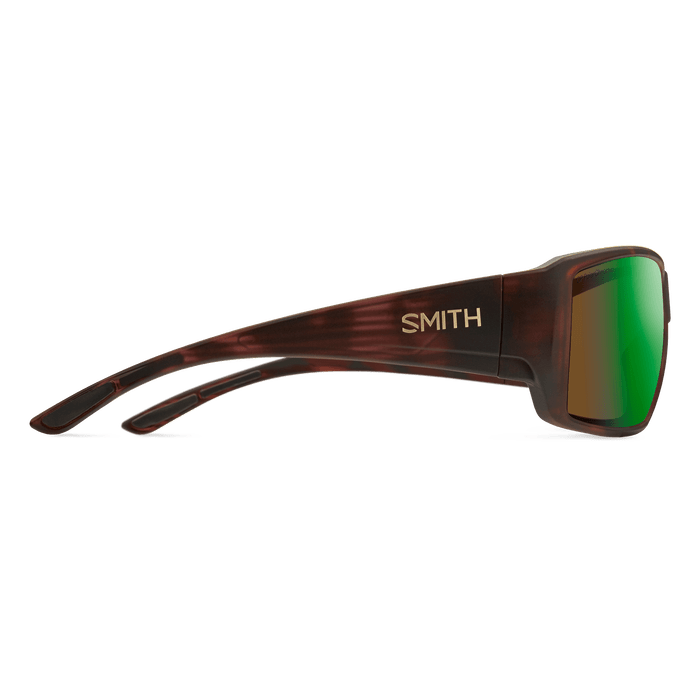 Load image into Gallery viewer, Brown / Green Smith Optics Guide&#39;s Choice XL sunglasses in Matte Tortoise with ChromaPop Glass PolarChromic Brown Green Mirror lenses Smith Optics Guide&#39;s Choice XL sunglasses in Matte Tortoise with ChromaPop Glass PolarChromic Brown Green Mirror lenses Smith Sport Optics
