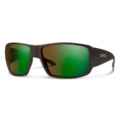 Brown / Green Smith Optics Guide's Choice XL sunglasses in Matte Tortoise with ChromaPop Glass PolarChromic Brown Green Mirror lenses Smith Optics Guide's Choice XL sunglasses in Matte Tortoise with ChromaPop Glass PolarChromic Brown Green Mirror lenses Smith Sport Optics