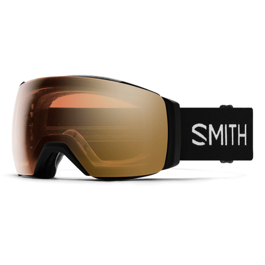 Black + ChromaPop™ Pro Photochromic Gold Mirror Lens / Large fit Smith Optics I/O Mag XL Goggles Smith Sport Optics