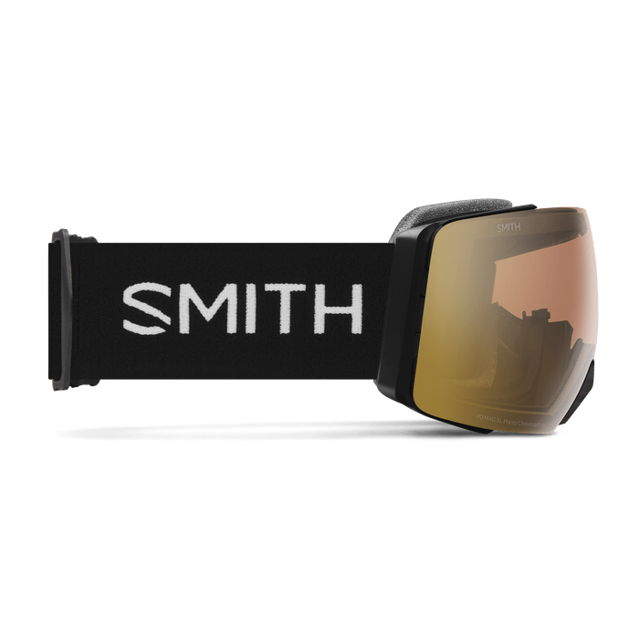 Load image into Gallery viewer, Black + ChromaPop™ Pro Photochromic Gold Mirror Lens / Large fit Smith Optics I/O Mag XL Goggles Smith Sport Optics
