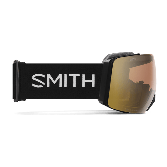 Black + ChromaPop™ Pro Photochromic Gold Mirror Lens / Large fit Smith Optics I/O Mag XL Goggles Smith Sport Optics