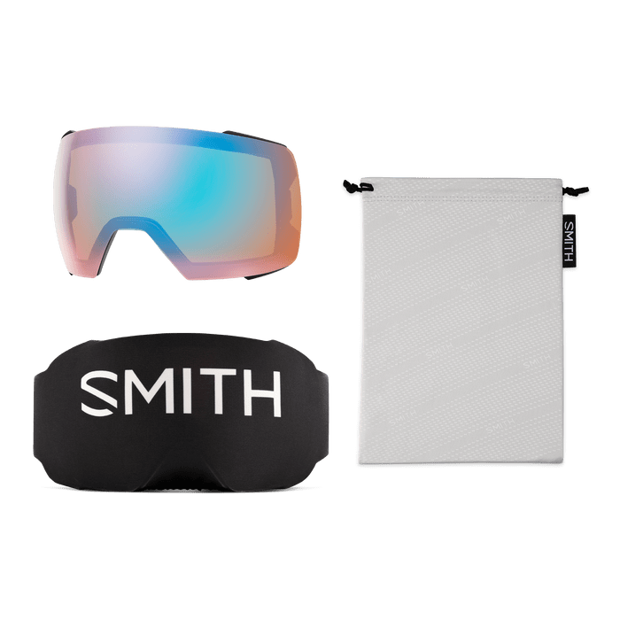 Load image into Gallery viewer, Black + ChromaPop™ Pro Photochromic Gold Mirror Lens / Large fit Smith Optics I/O Mag XL Goggles Smith Sport Optics
