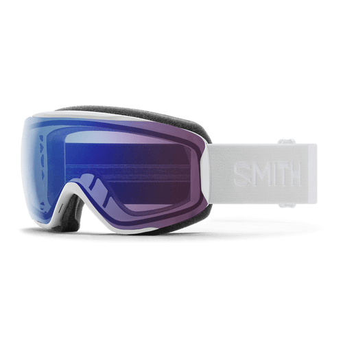 White Vapor + ChromaPop Photochromic Rose Flash Lens / Women's Small Fit Smith Optics Moment Goggles - Women's Smith Sport Optics