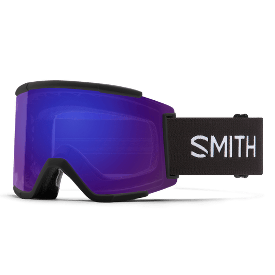 Black + ChromaPop Everyday Violet Mirror Lens / Medium / Large fit Smith Optics Squad XL Goggles - Men's Smith Sport Optics