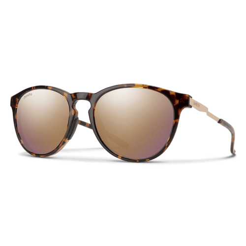 Smith Optics Wander Sunglasses in Tortoise w/ChromaPop Polarized Rose Gold Mirror Lens SMITH SPORT OPTICS