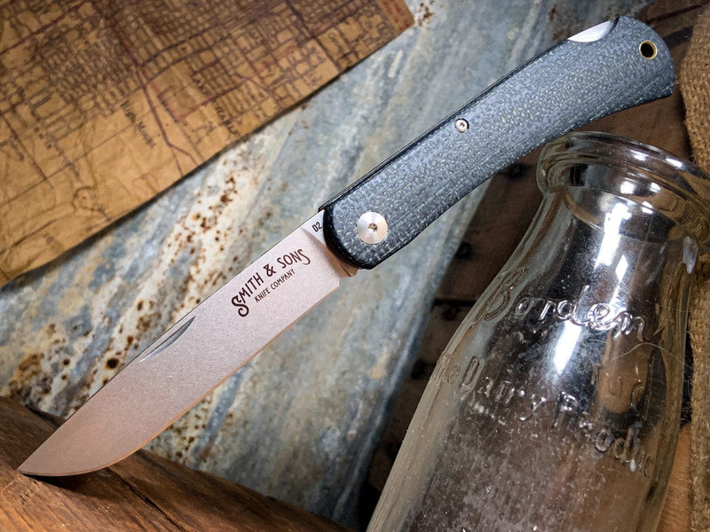 Load image into Gallery viewer, Black Burlap Micarta Smith &amp; Sons Mudbug Smith And Sons
