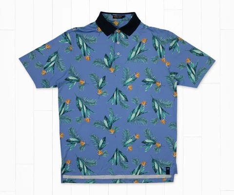 Load image into Gallery viewer, French Blue / SM Southern Marsh Bayside Performance Polo Oahu - Men&#39;s Southern Marsh
