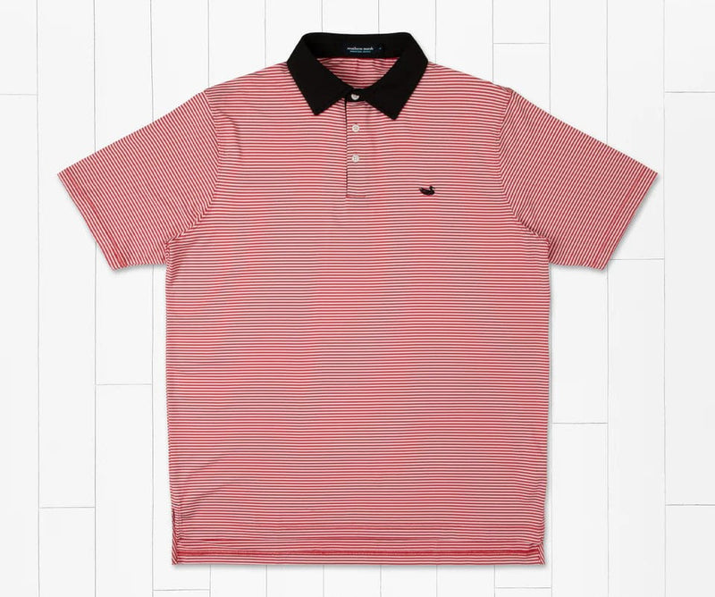 Load image into Gallery viewer, Red and White / SM Southern Marsh Bermuda Hawthorne Polo - Men&#39;s Southern Marsh
