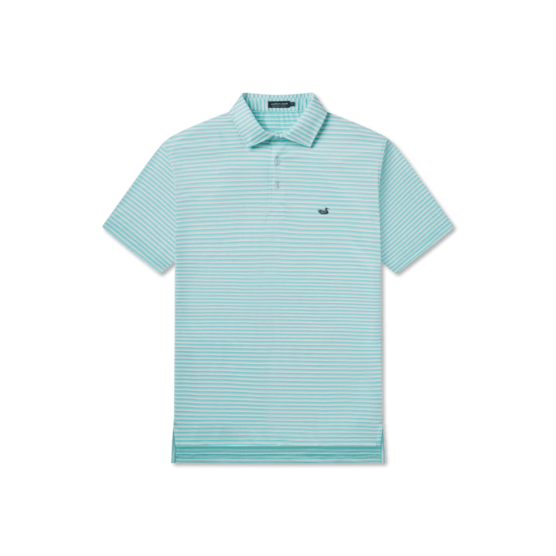 Load image into Gallery viewer, Southern Marsh Bermuda Performance Polo Domingo Stripe - Men&#39;s Southern Marsh
