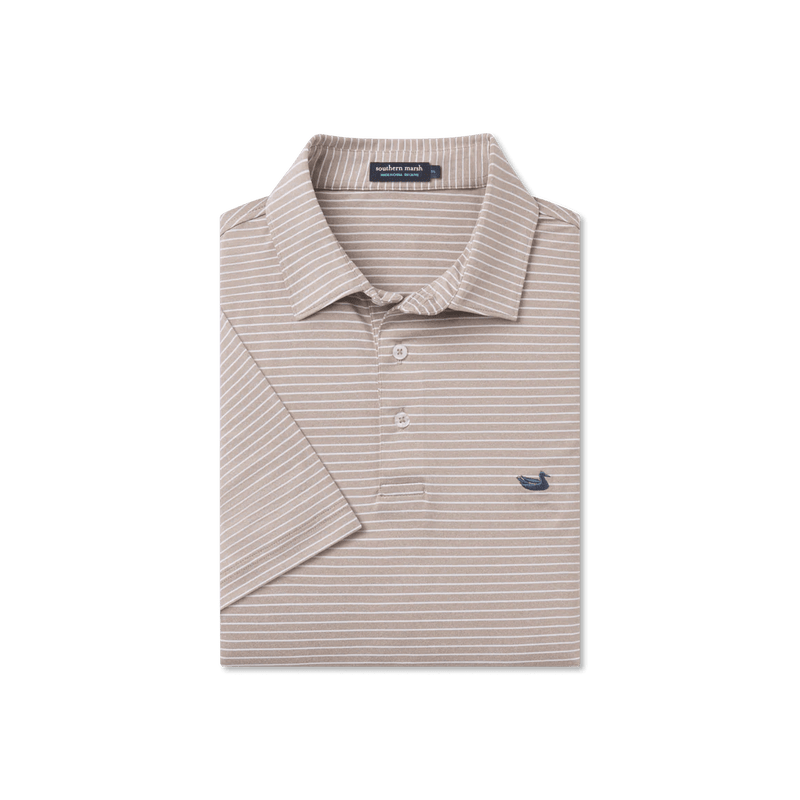 Load image into Gallery viewer, Burnt Taupe / SM Southern Marsh Biloxi Heather Performance Polo - Men&#39;s Southern Marsh
