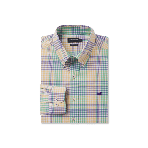 Purple / Green / Gold / SM Southern Marsh Bywater Performance Dress Shirt - Men's Southern Marsh Bywater Performance Dress Shirt - Men's Southern Marsh