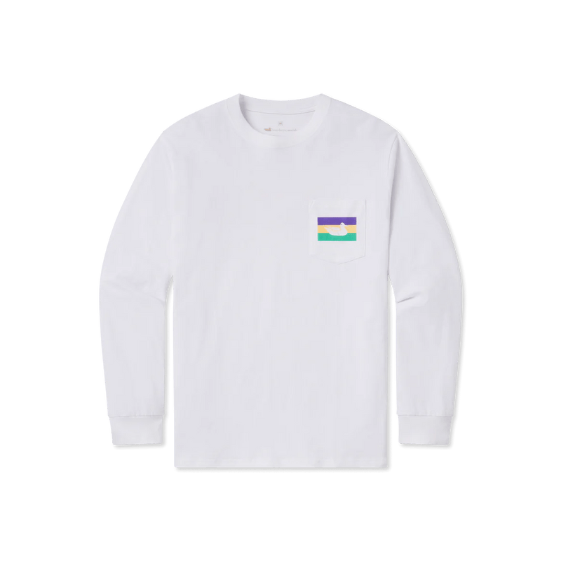 Load image into Gallery viewer, Southern Marsh Color Bands Tee Mardi Gras Longsleeve - Men&#39;s Southern Marsh Color Bands Tee Mardi Gras Longsleeve - Men&#39;s Southern Marsh
