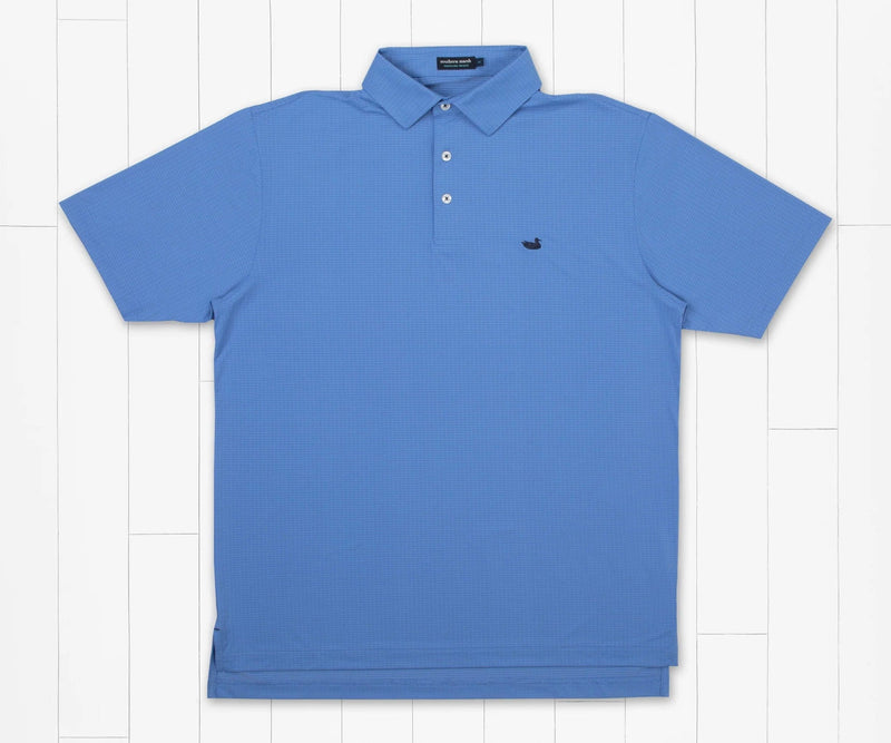 Load image into Gallery viewer, French Blue / SM Southern Marsh Dunmore Dots Performance Polo - Men&#39;s Southern Marsh
