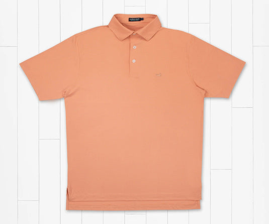 Washed Peach / SM Southern Marsh Dunmore Dots Performance Polo - Men's Southern Marsh