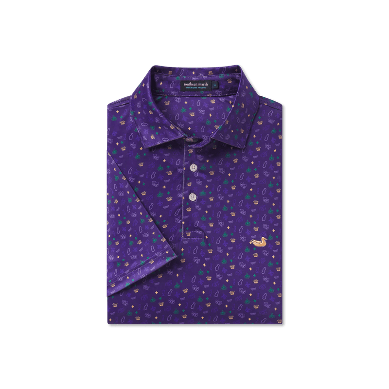 Load image into Gallery viewer, Purple / XXL Southern Marsh Flyline Performance Polo Neutral Ground - Men&#39;s Southern Marsh
