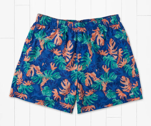 Royal Blue / XS Southern Marsh Harbor Lined Tropical Trunk - Men's Southern Marsh