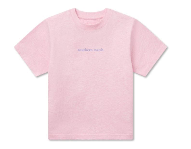 Load image into Gallery viewer, Washed Pink / Youth SM Southern Marsh Kids&#39; Youth Southern Classics Comfort Tee Southern Marsh Kids&#39; Youth Southern Classics Comfort Tee Southern Marsh
