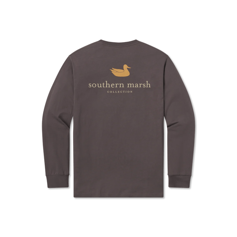 Load image into Gallery viewer, Iron Grey / SM Southern Marsh Longsleeve Authentic Tee - Men&#39;s Southern Marsh Authentic Long Sleeve Tee- Men&#39;s Southern Marsh
